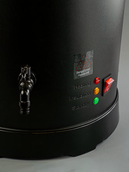 Professional wax melting tank holding up to 25 lbs of candle wax