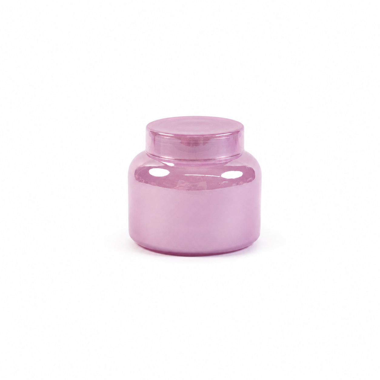 NOVA Lavender Iridescent Candle Jar with Lid Luxury Candle Vessel