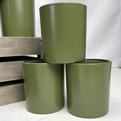 14 Oz. Havana Matte Olive Candle Jar