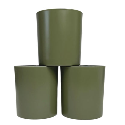 14 Oz. Havana Matte Olive Candle Jar