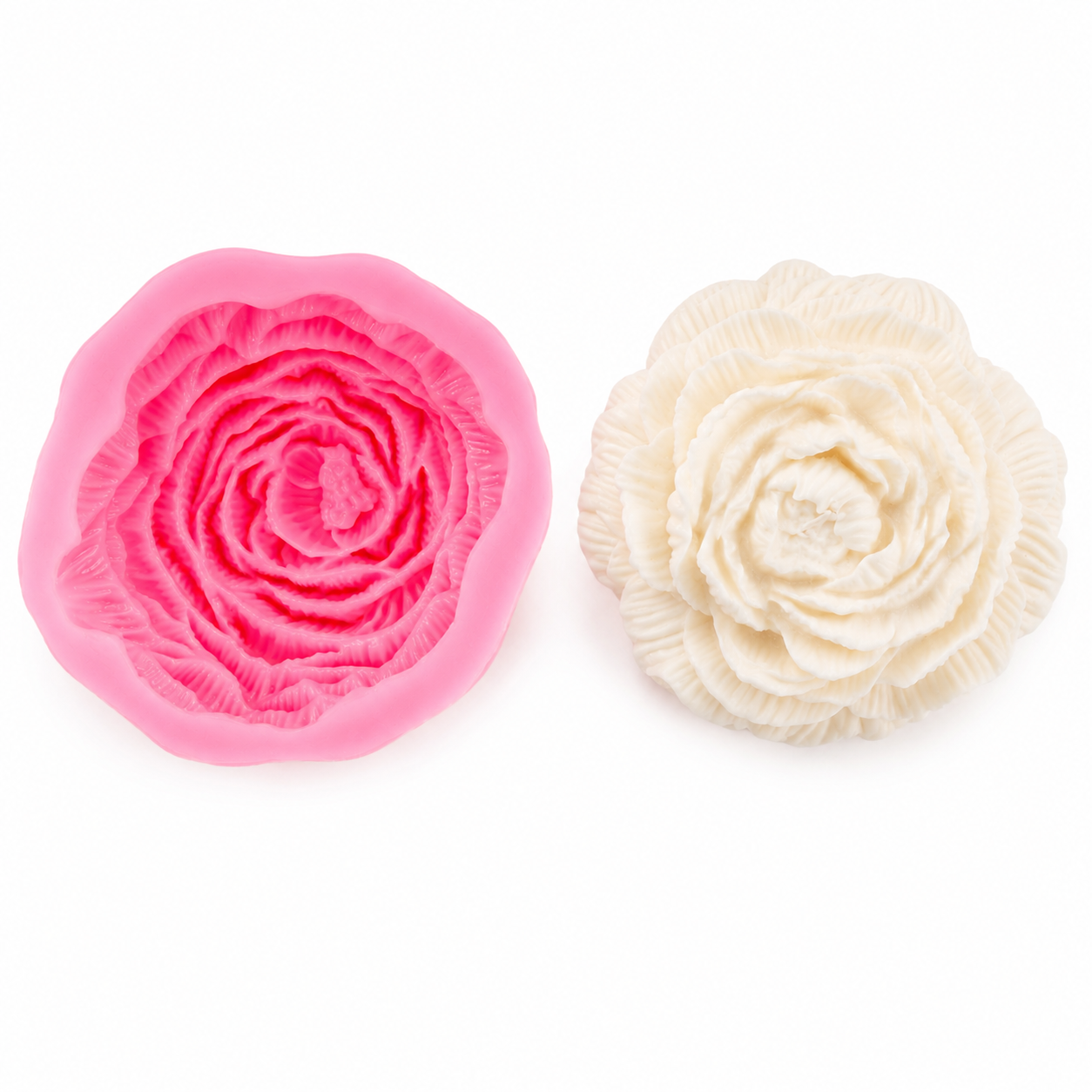 Peony Silicone Candle Mold