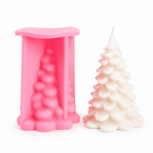 Pine Christmas Tree Silicone Candle Mold