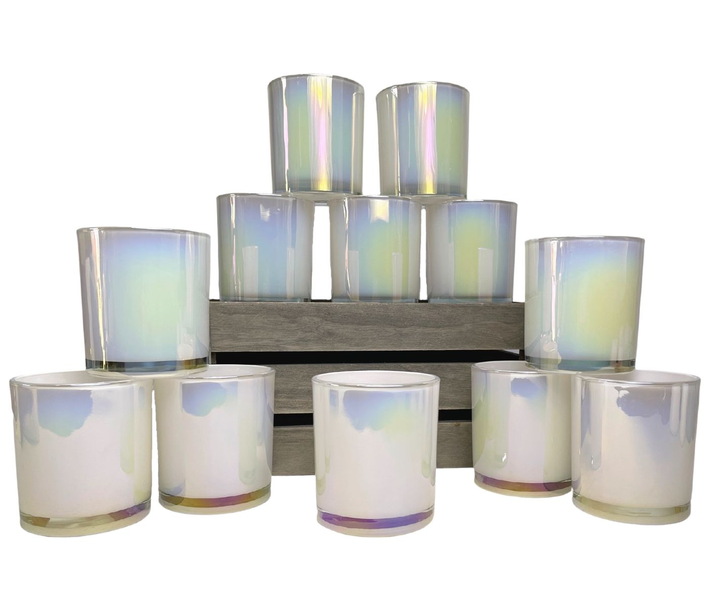 14 Oz. Havana Pearl Iridescent Candle Vessel