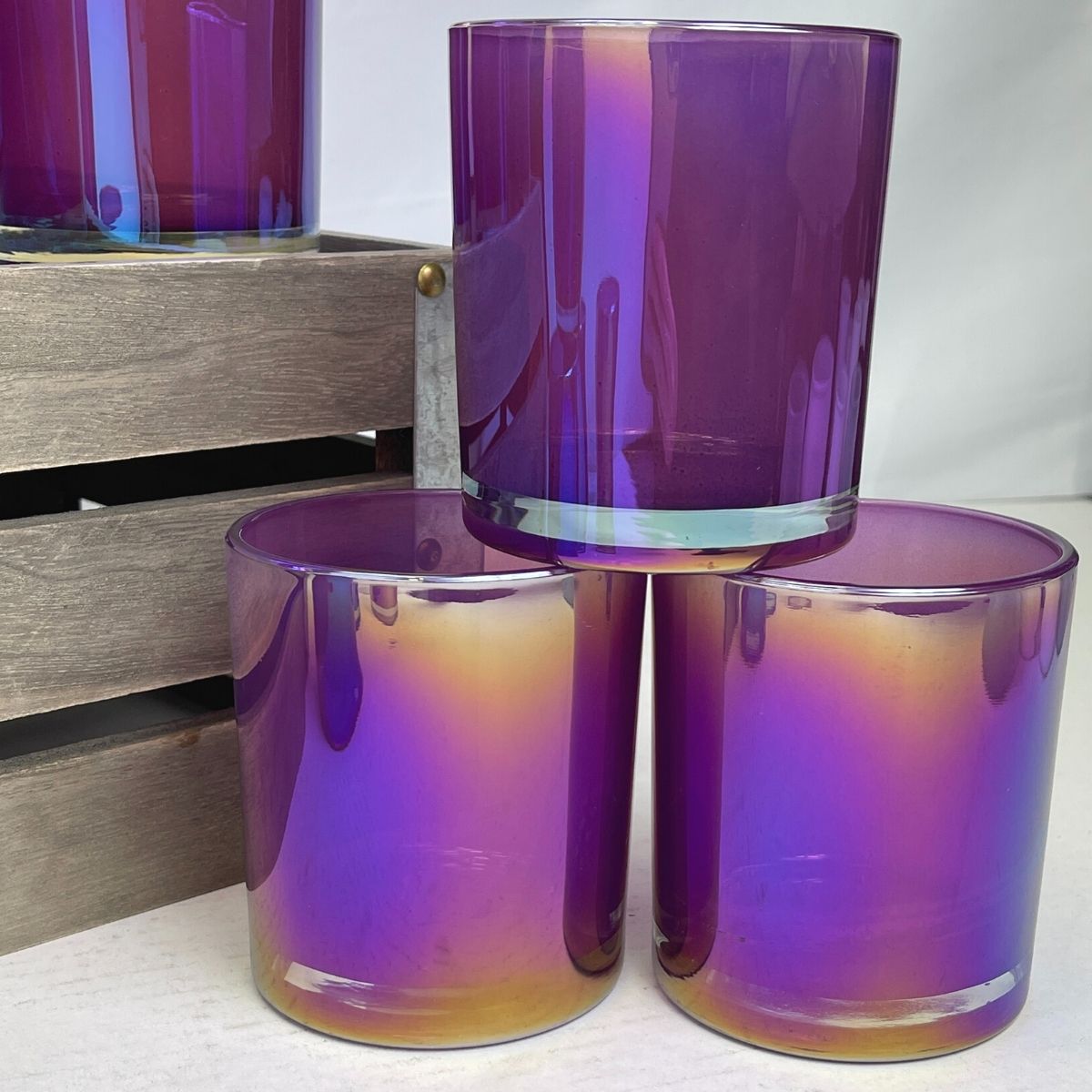 14 Oz. Havana Pixie Iridescent Candle Vessel