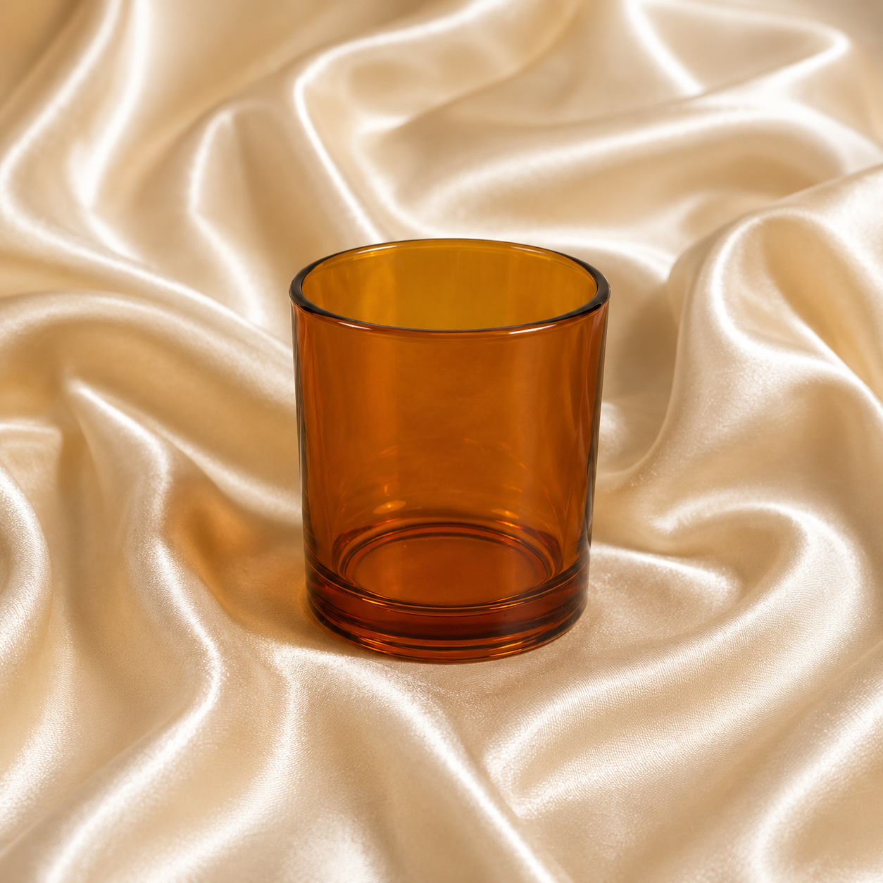 Pumpkin Monticiano glass candle jar for soy candle making