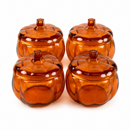 Pumpkin Orange Candle Jars