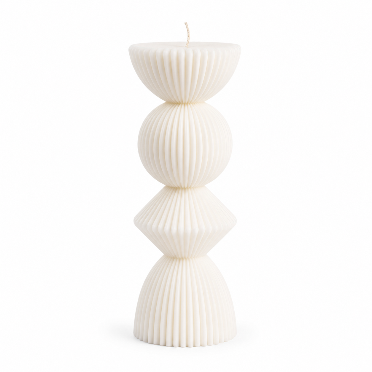 RIBBED PILLAR silicone CANDLE MOLD M