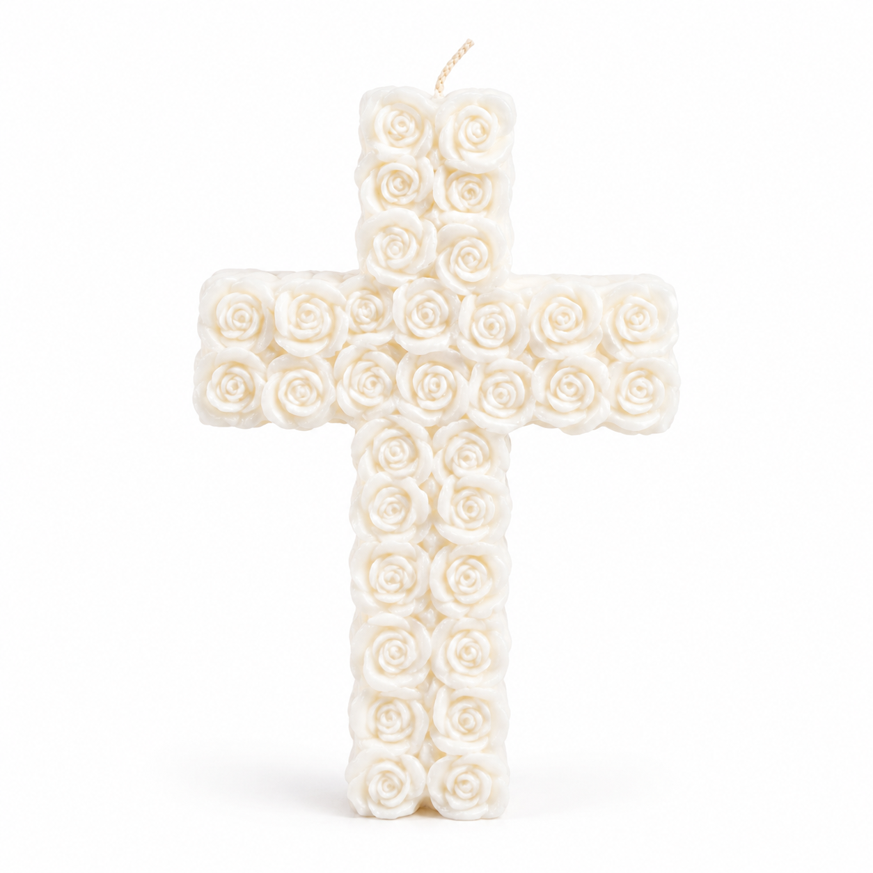 Rose Cross Silicone Candle Mold