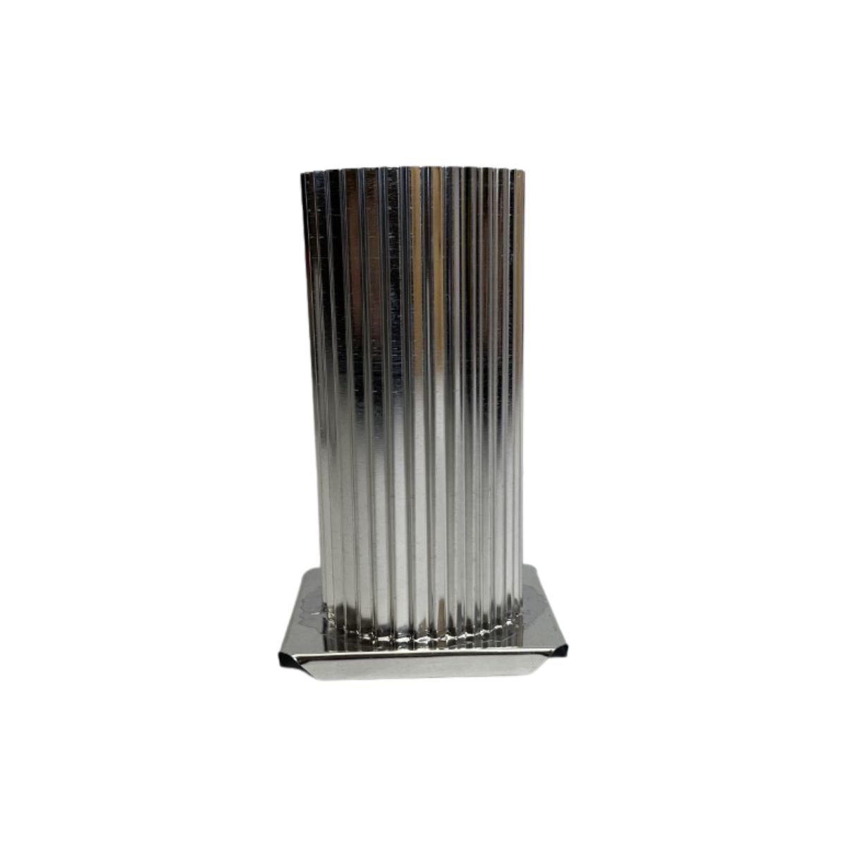 Round Fluted Metal Candle Mold for pillar candles