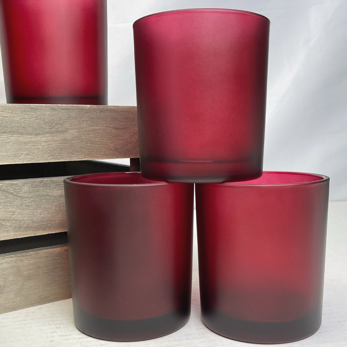 14 Oz. Havana Ruby Frosted Candle Jar