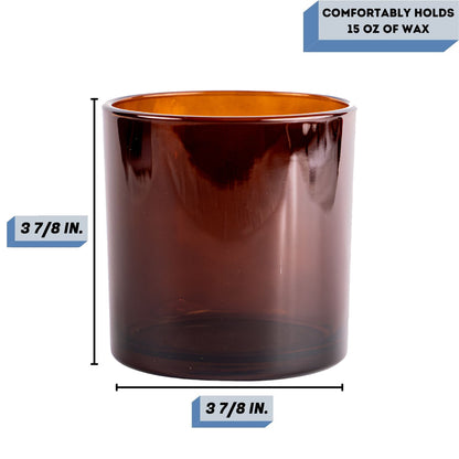 Sydney amber candle vessel Measurement