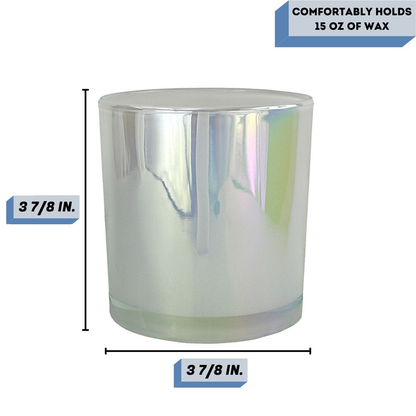 Sydney pearl iridescent candle vessel Measurement