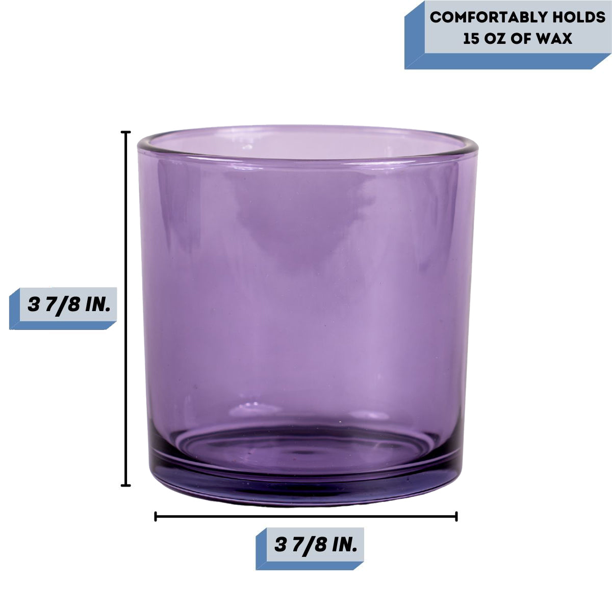 Sydney violet candle vessel Measurement