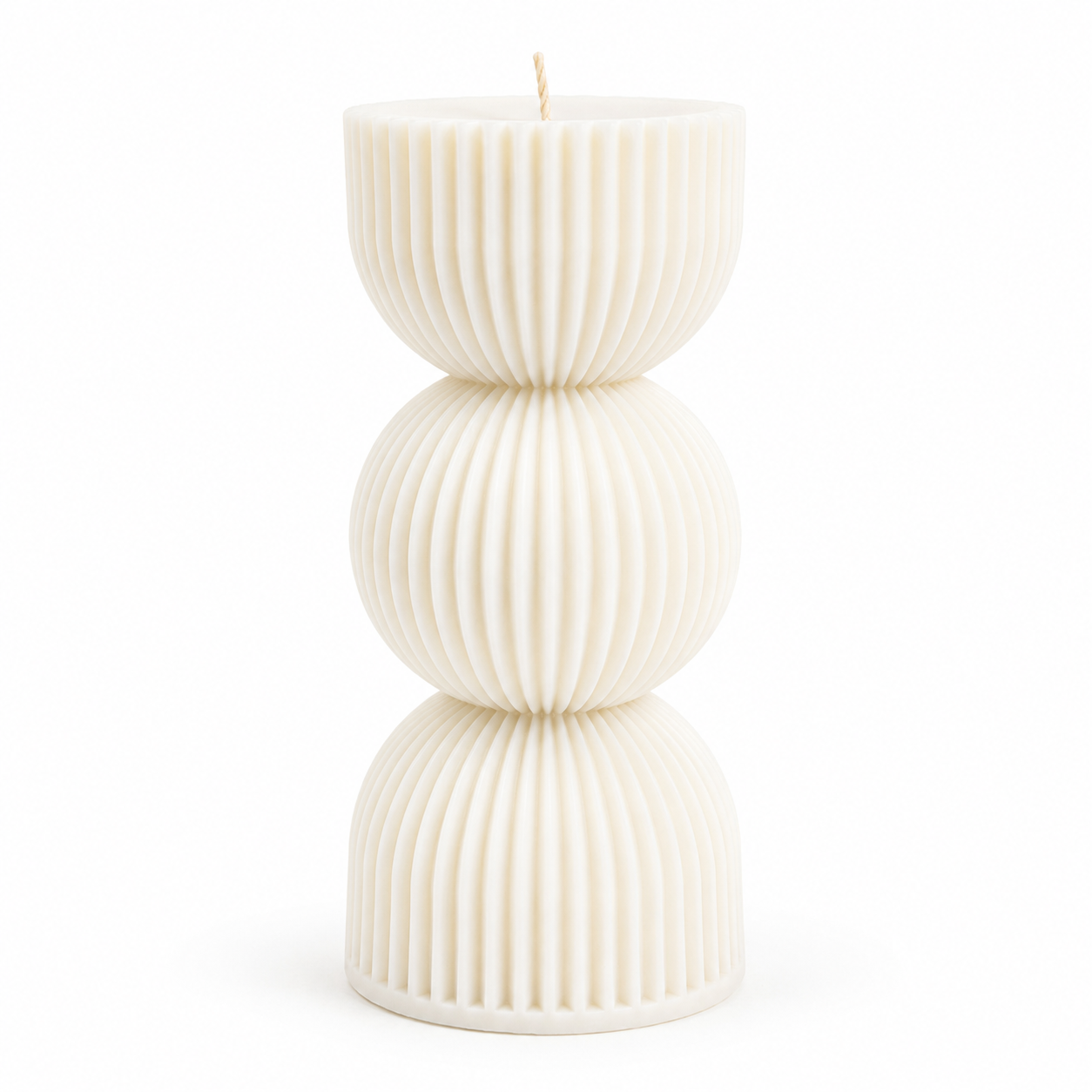 Twist Ribbed Pillar Silicone Candle Mold