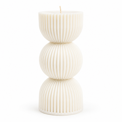 Twist Ribbed Pillar Silicone Candle Mold