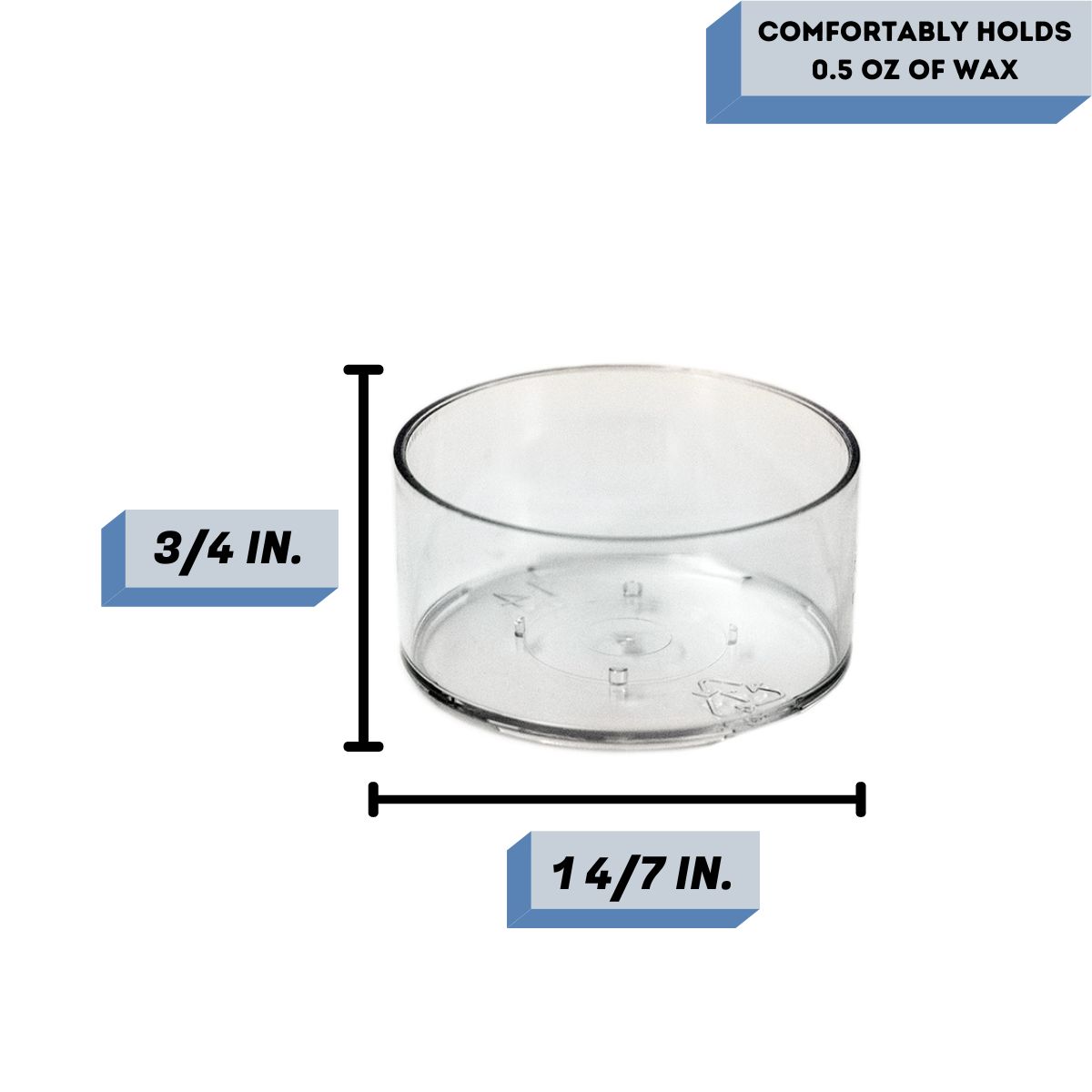 Tealight candle cup Measurement