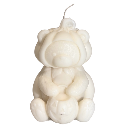 Trick Or Treat Pumpkin Bear Silicone Candle Mold for Holidays