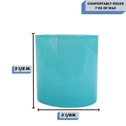 Turquoise candle vessel measurements