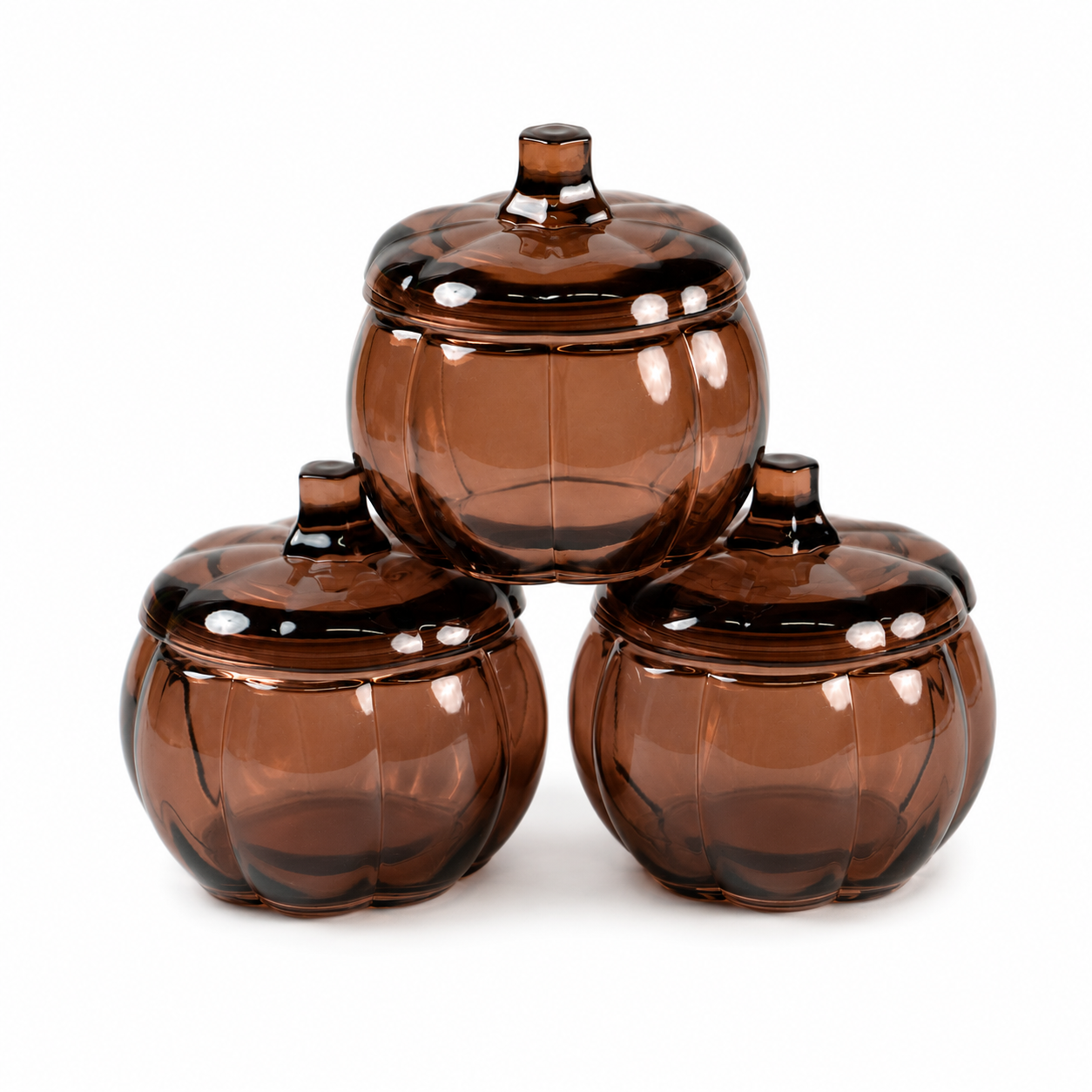 Vino Russo Pumpkin Candle Jars with Lids