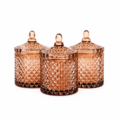 10 Oz France Clear Bronze Candle Vessel