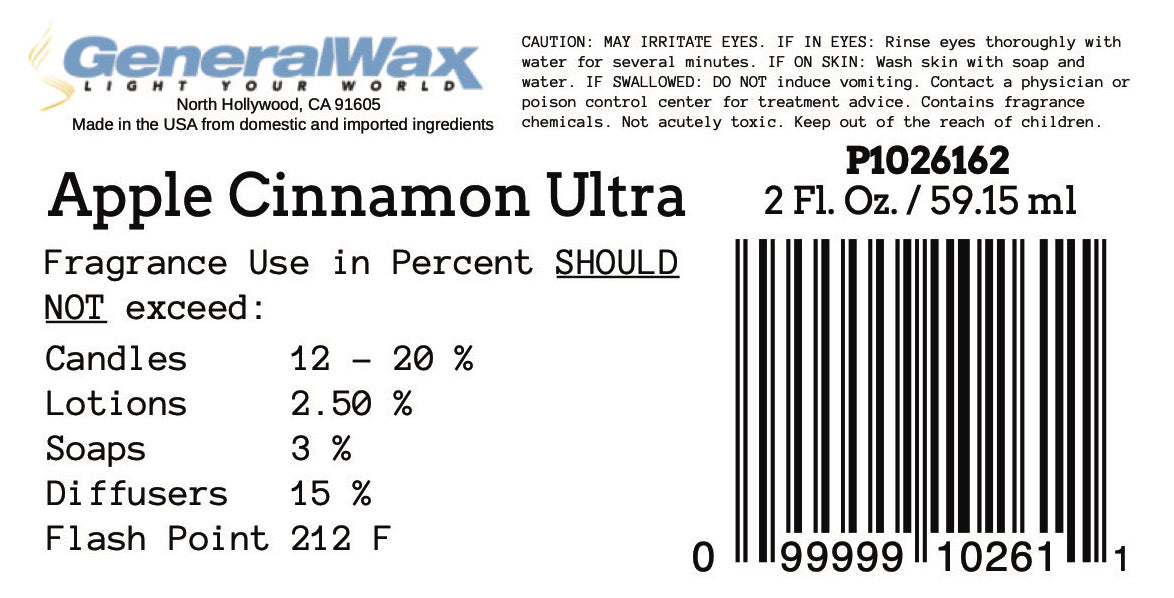 APPLE CINNAMON – Ultra Candle Fragrance 2oz (Spec. Label)