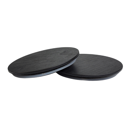 black wood candle vessel lids