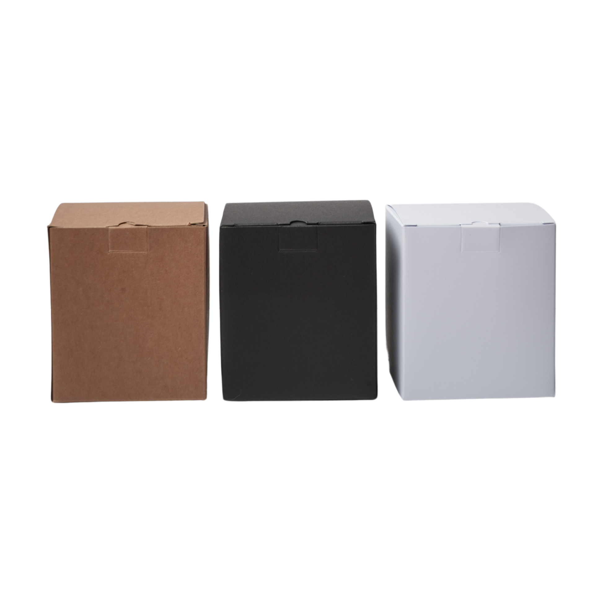 box with insert in black white and kraft Monticiano