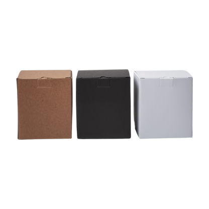 box with insert in black white and kraft Monticiano