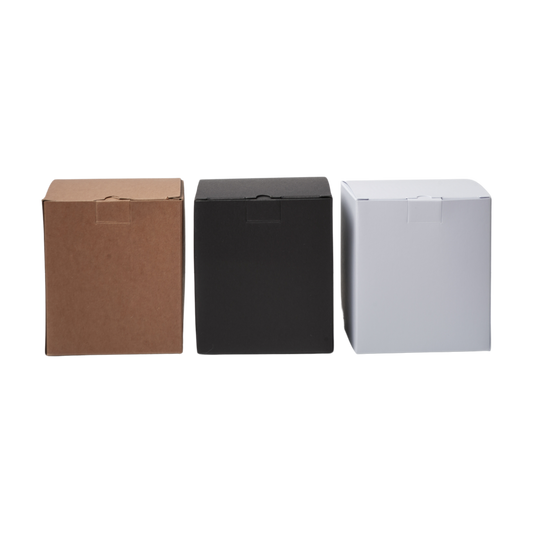 box with insert in black white and kraft Monticiano