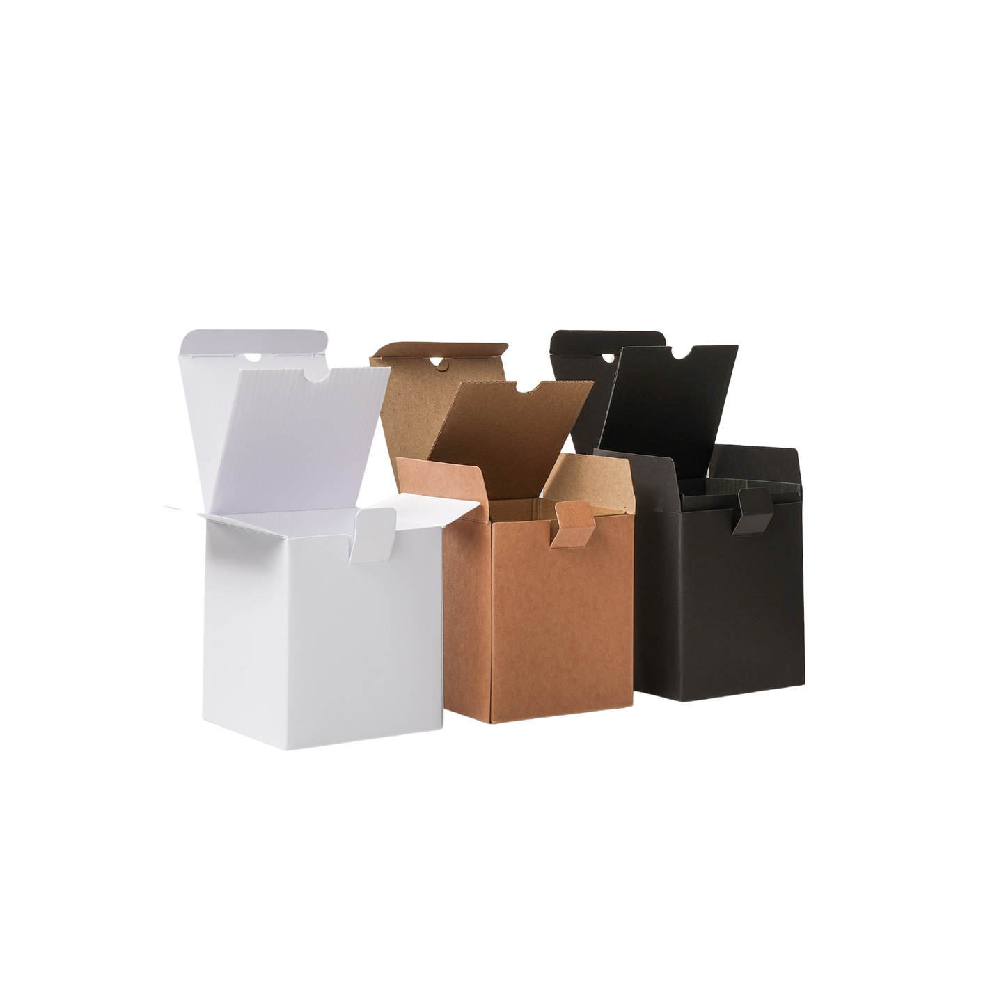 box with insert in white_ black and kraft Monticiano