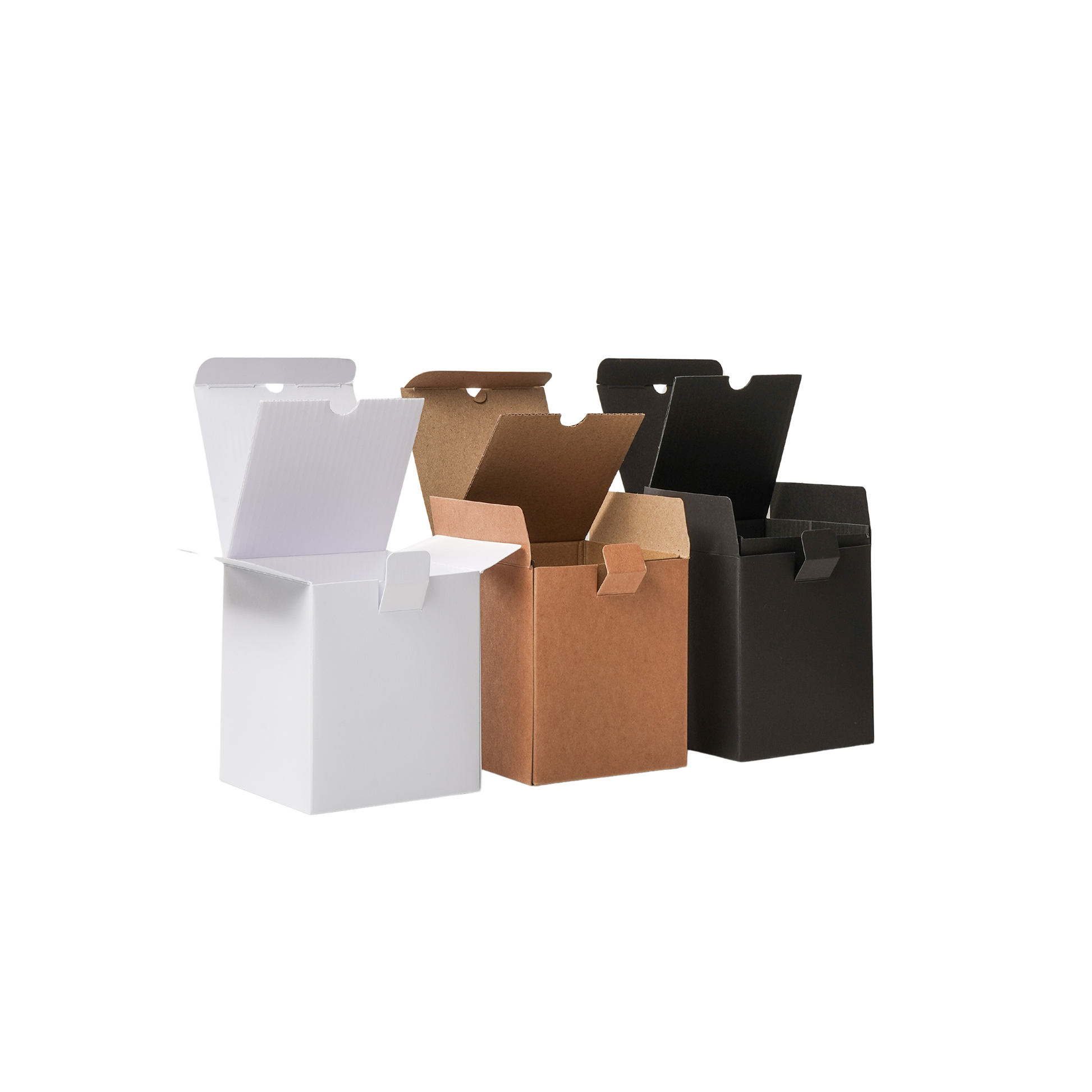 box with insert in white_ black and kraft Monticiano