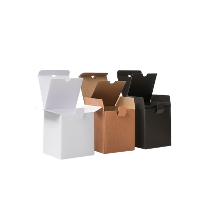 box with insert in white_ black and kraft Monticiano