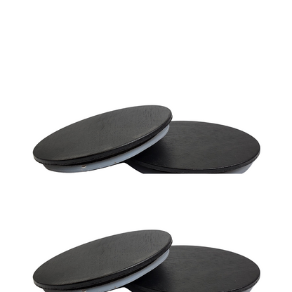 buy online black wood candle jar lids