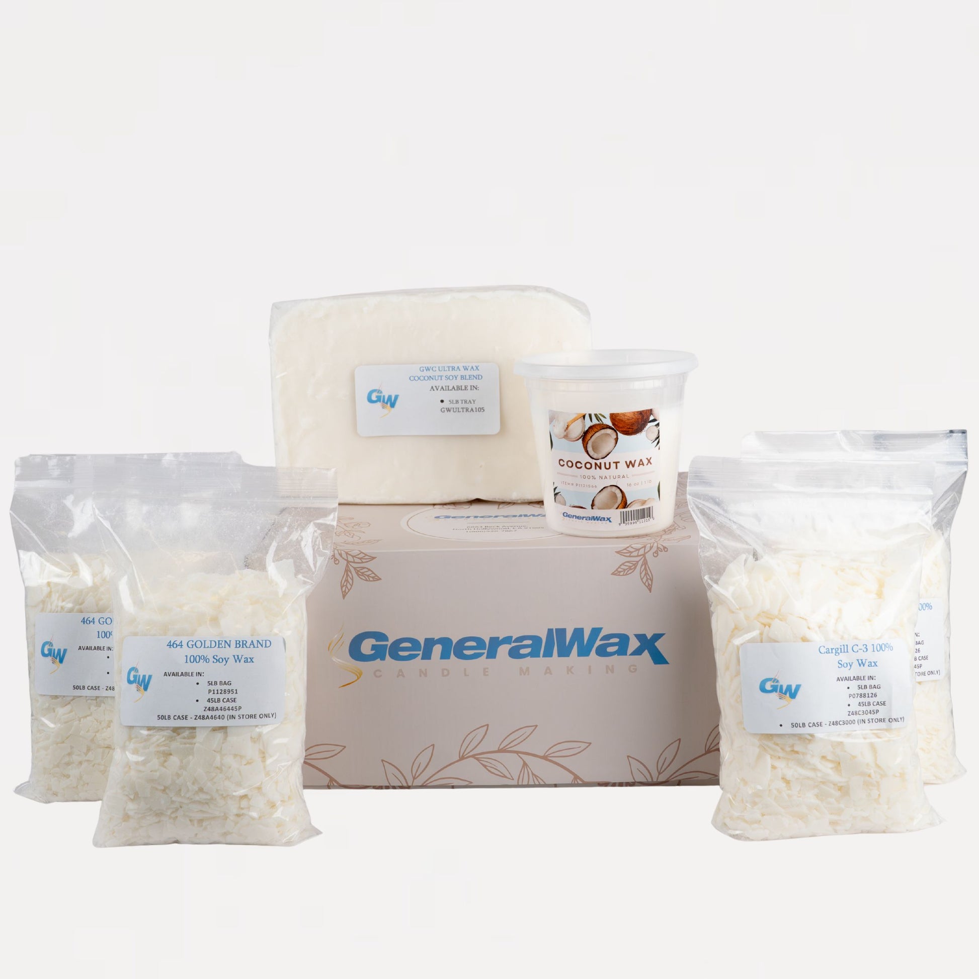 candle wax comparison kit soy coconut blend wax