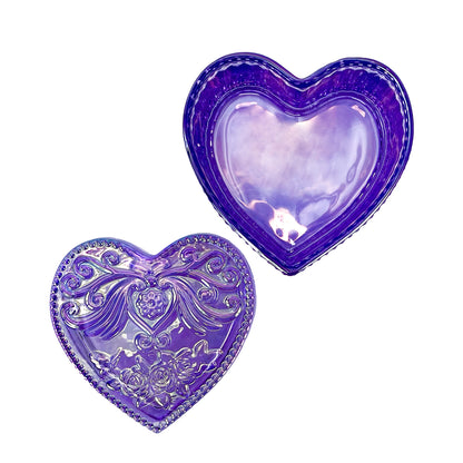 Corazon Purple Iridescent Vessel Top Open