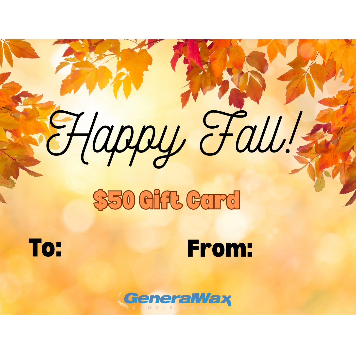 Gift card Happy Fall!