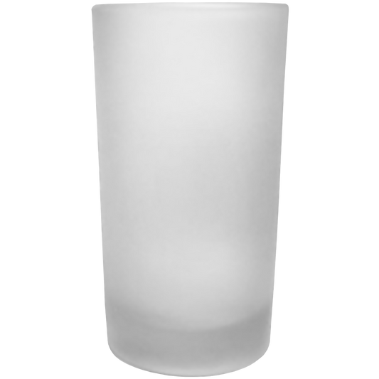 frosted glass candle cylinder