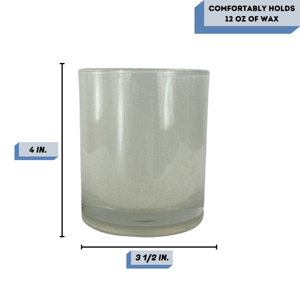 glitter-white-candle-glass-measurements Havana