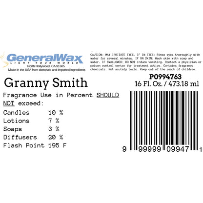 granny smith candle fragrance label