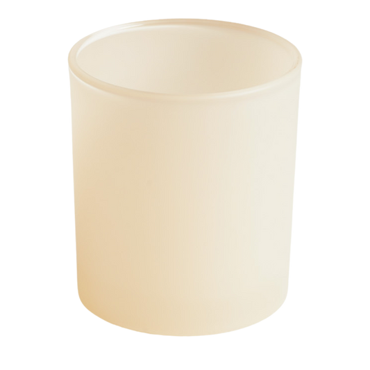 havana ivory candle jar glossy finish 14oz