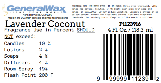 lavender coconut candle fragrance oil info