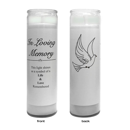 MEMORIAL CANDLE - Dove