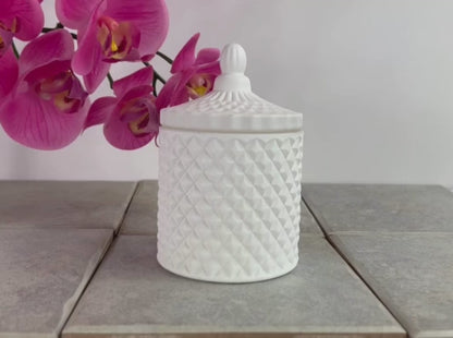 10 Oz France Matte White Candle Vessel