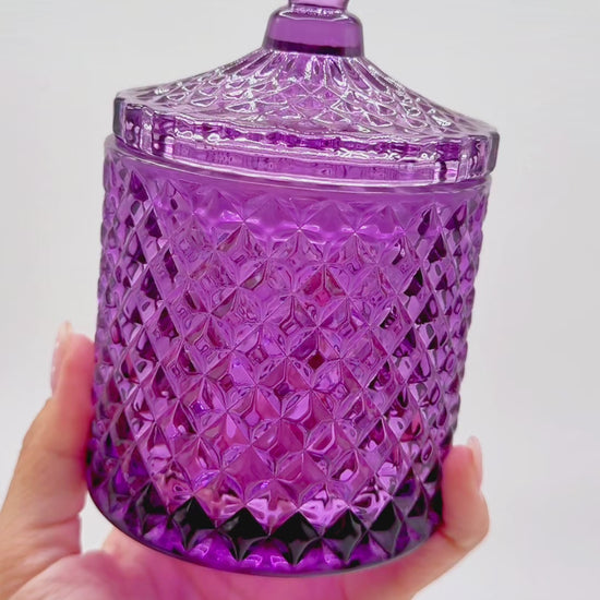 lavender candle vessel