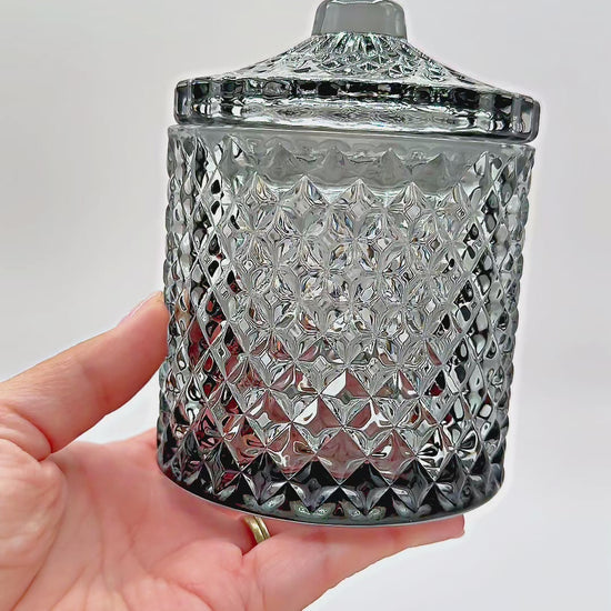 Charcoal candle vessel