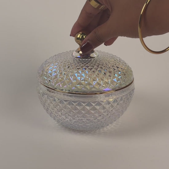 10 oz. Large Vanity Iridescent Candle Vessel