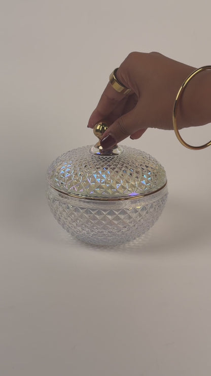 10 oz. Large Vanity Iridescent Candle Vessel
