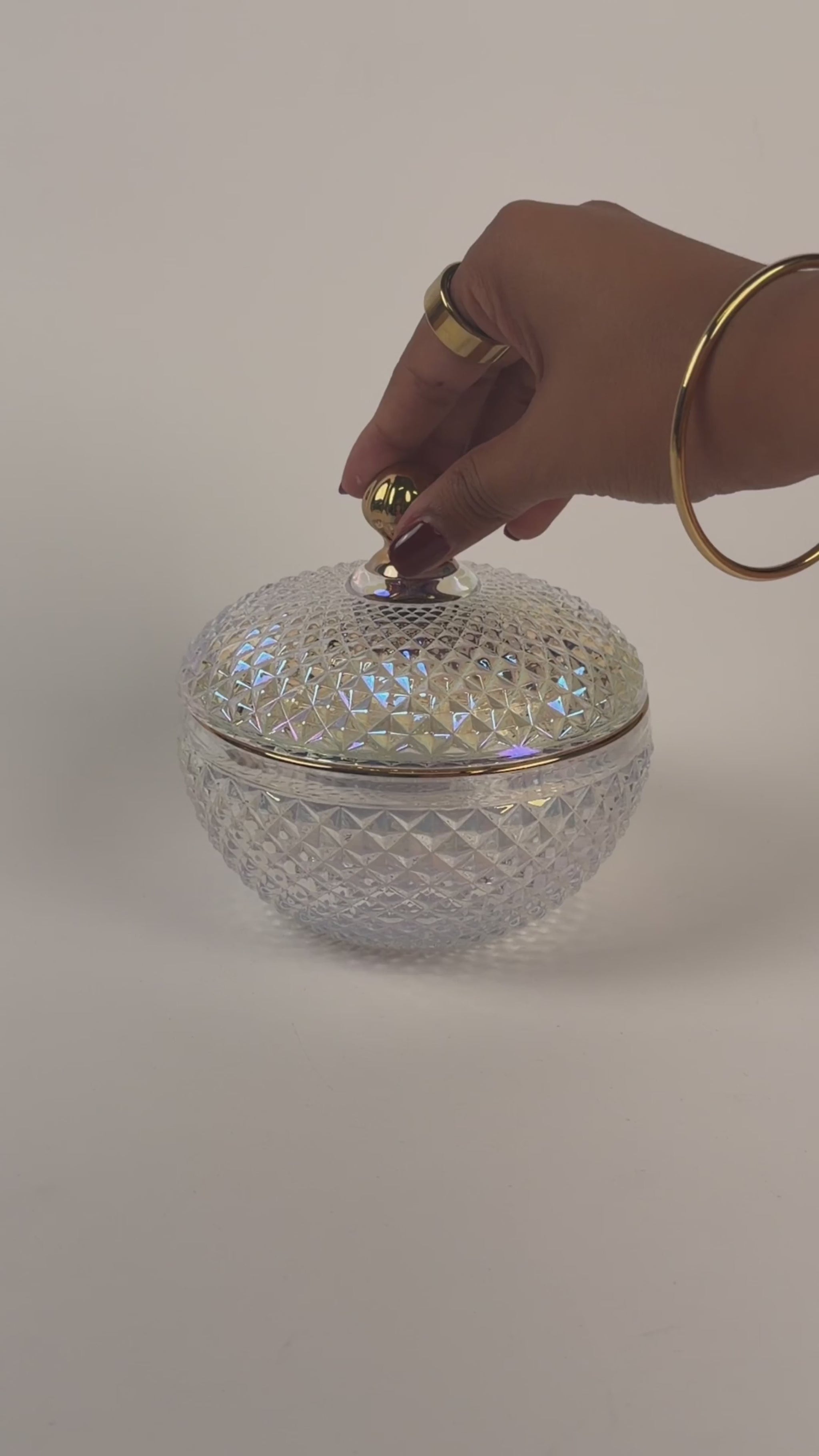 10 oz. Large Vanity Iridescent Candle Vessel