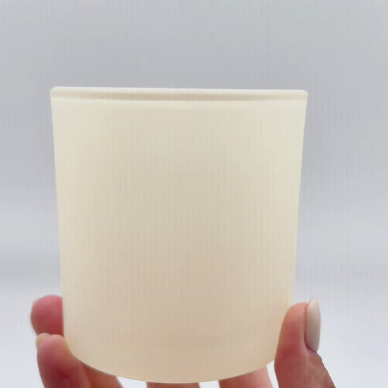monticiano ivory candle jar matte finish 14oz