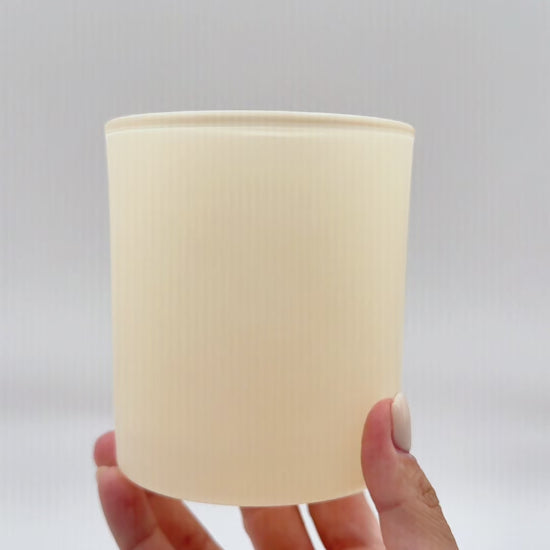 havana ivory candle jar matte finish 14oz